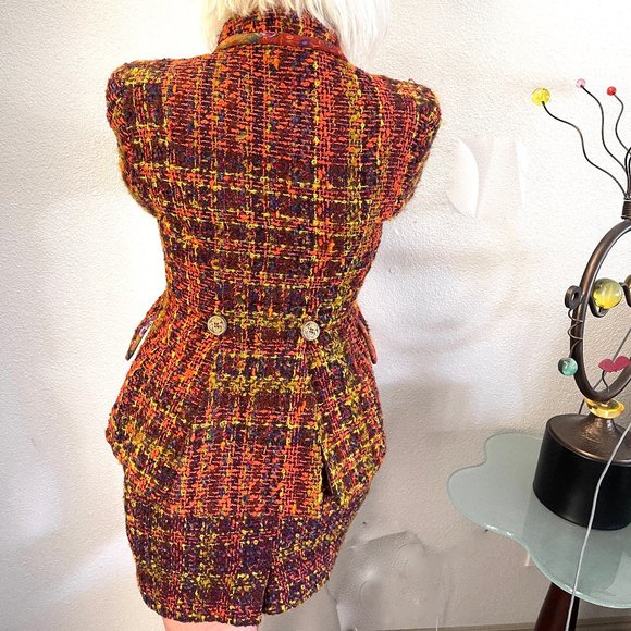 Auc Christian Lacroix Boucle Tweed 2 pisses suit - Picture 4 of 15